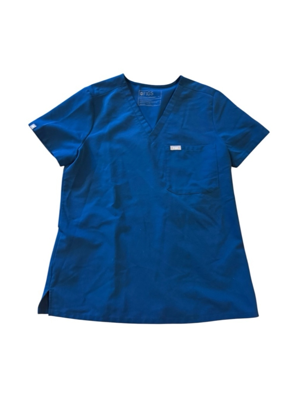 FIGS Men’s V-Neck Scrub Top - blue